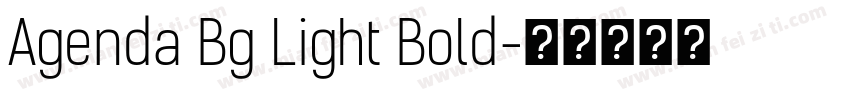 Agenda Bg Light Bold字体转换